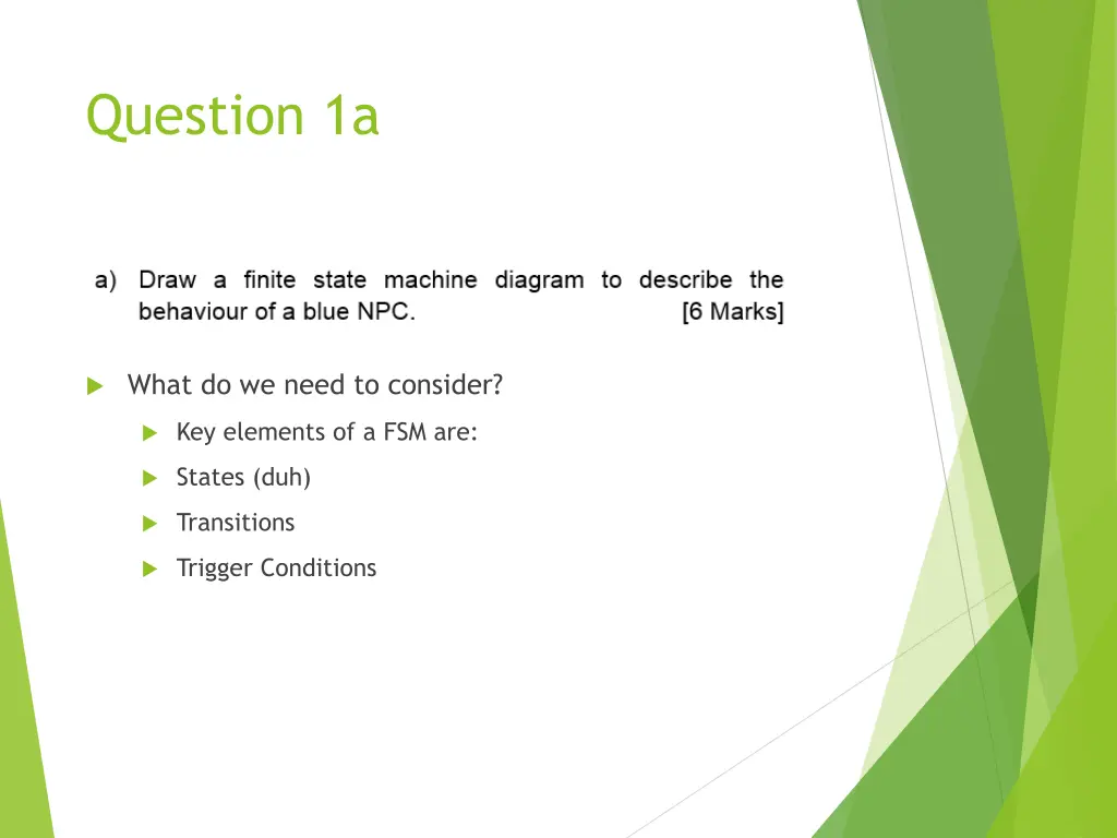 question 1a 1