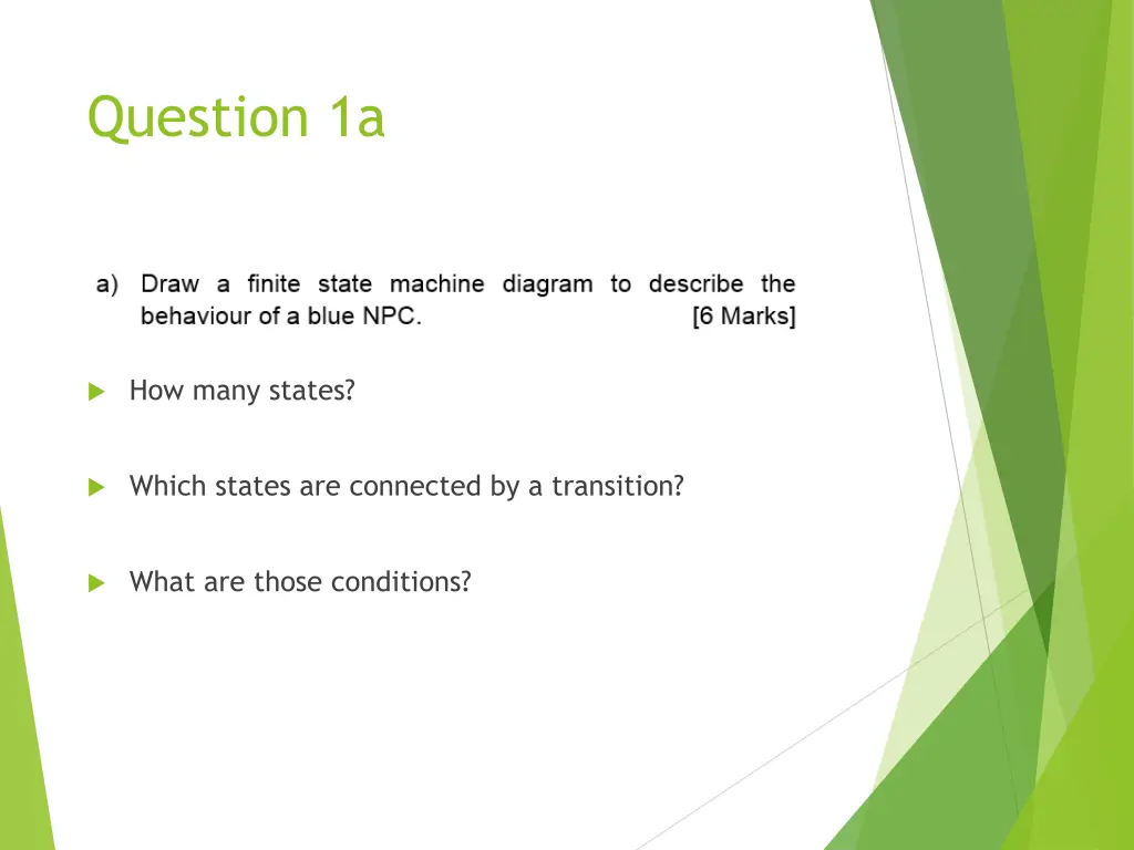 question 1a 2