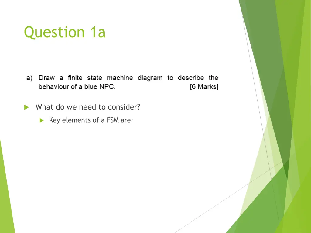 question 1a