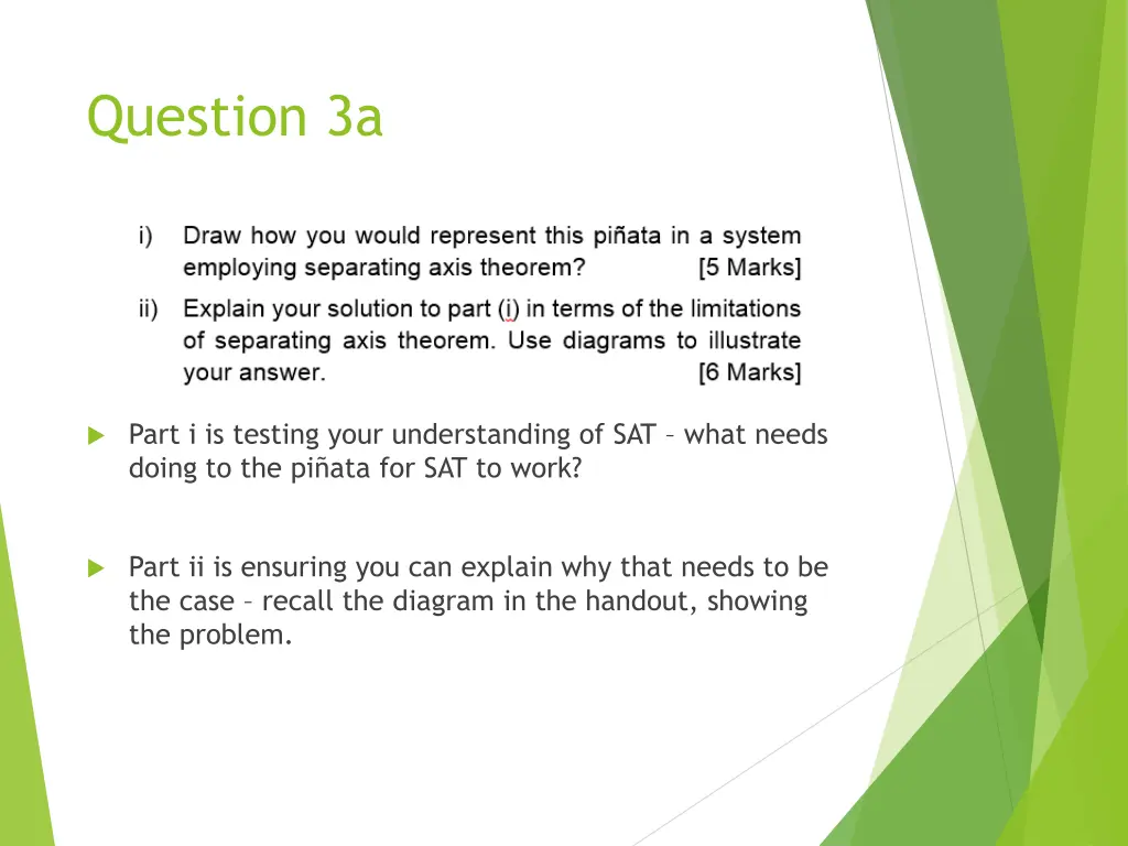 question 3a 1