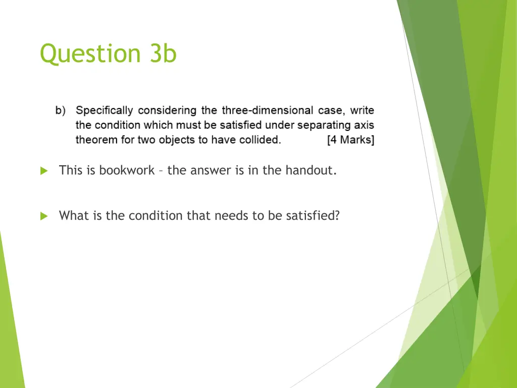 question 3b