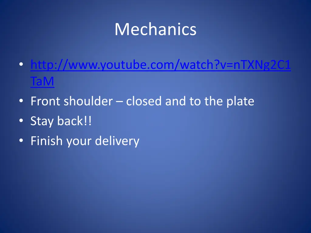 mechanics