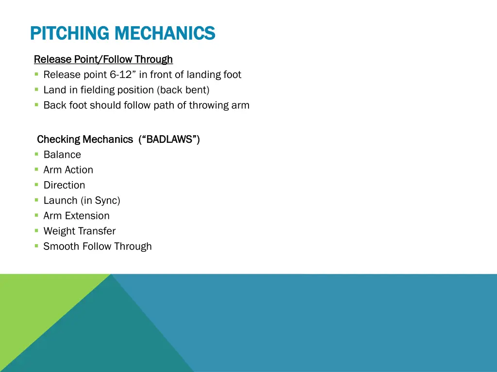 pitching mechanics pitching mechanics 2