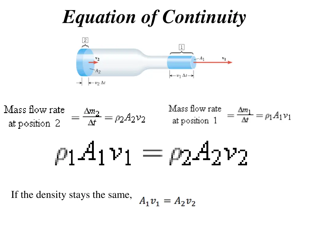 equation of continuity