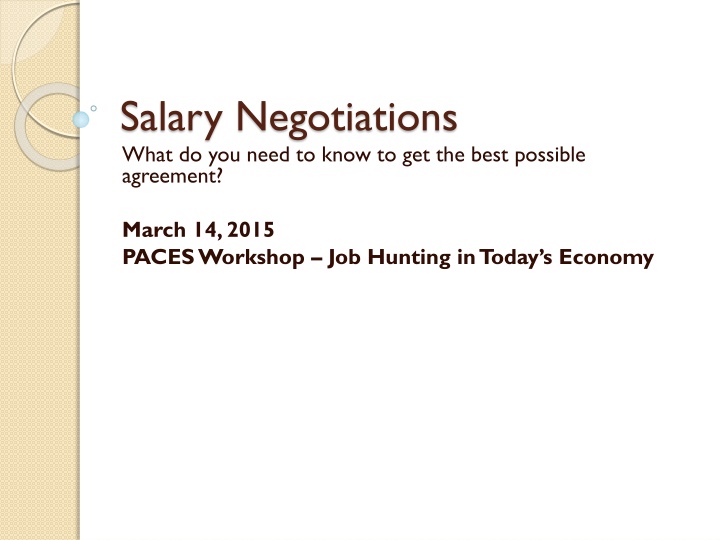 salary negotiations what do you need to know