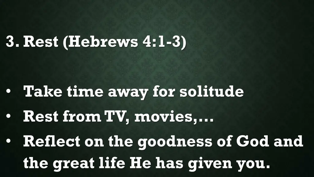 3 rest hebrews 4 1 3