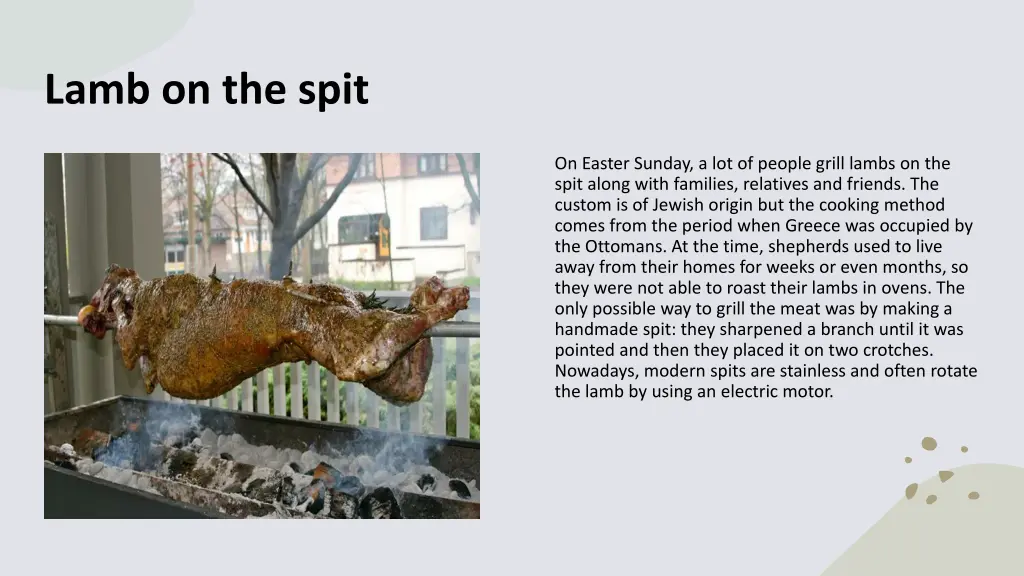 lamb on the spit