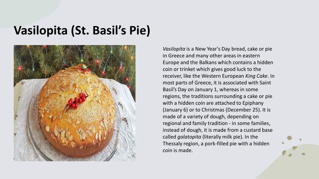 vasilopita st basil s pie