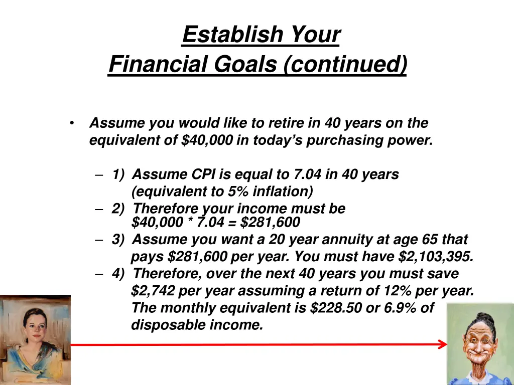 establish your financial goals continued