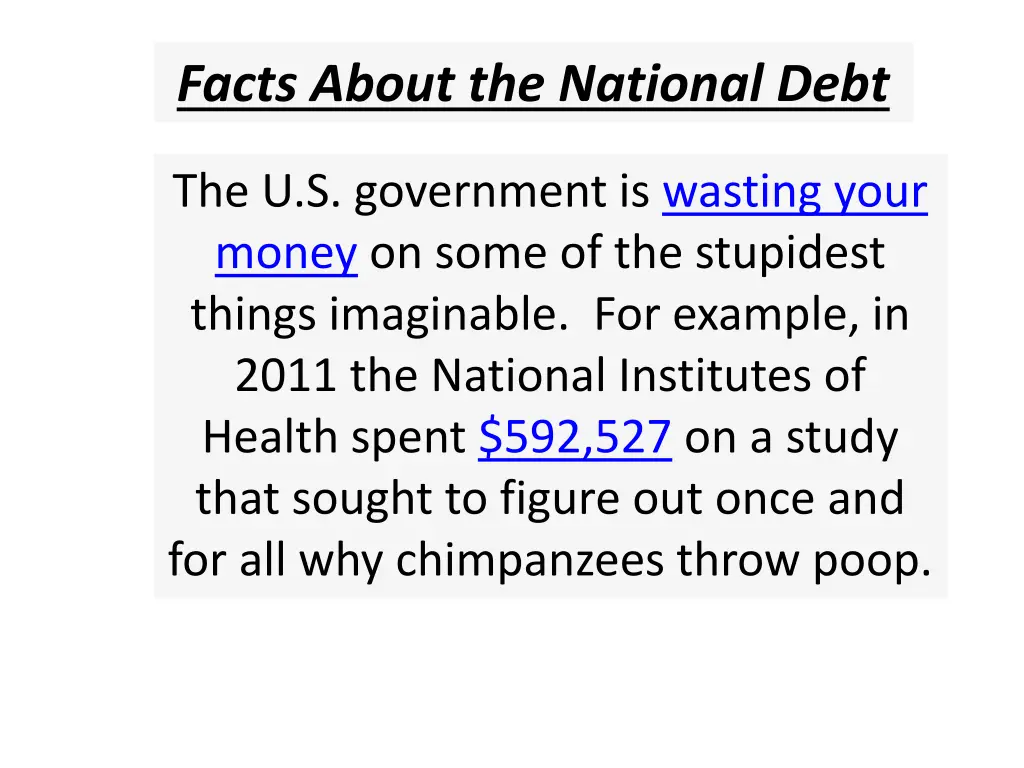 facts about the national debt 7