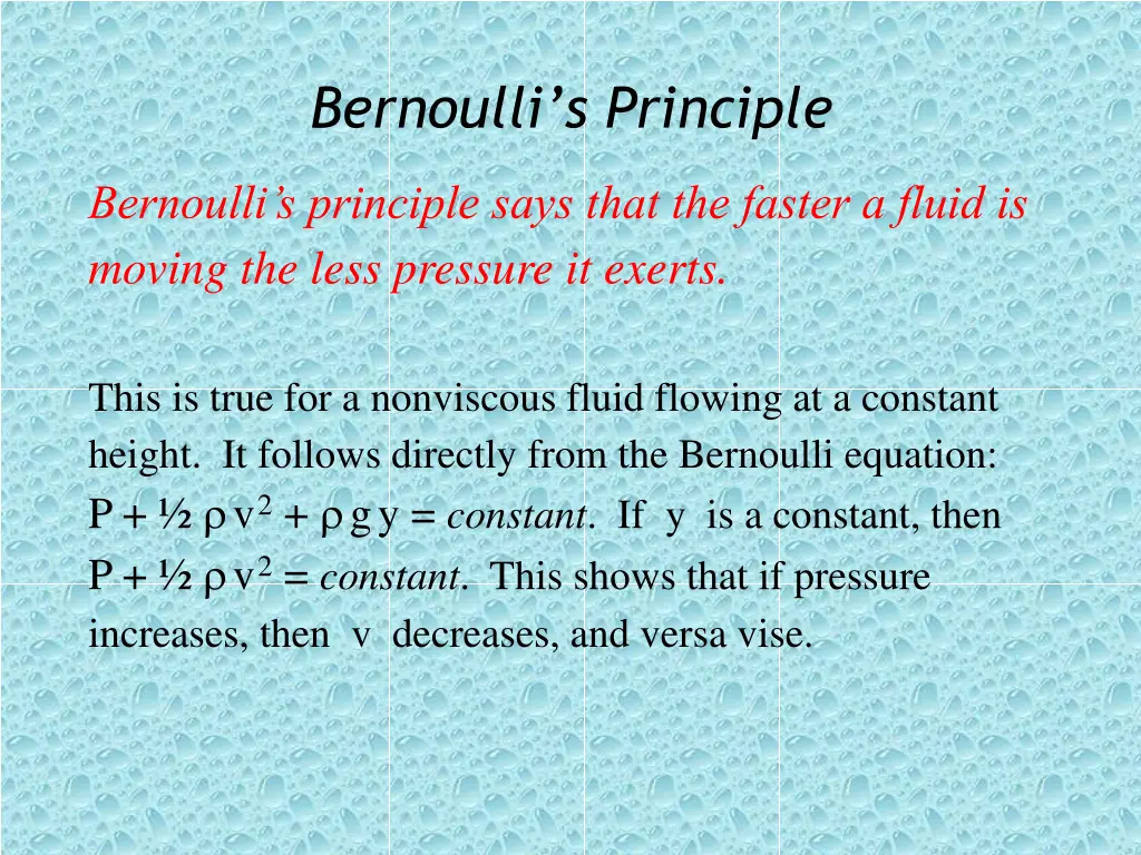 bernoulli s principle