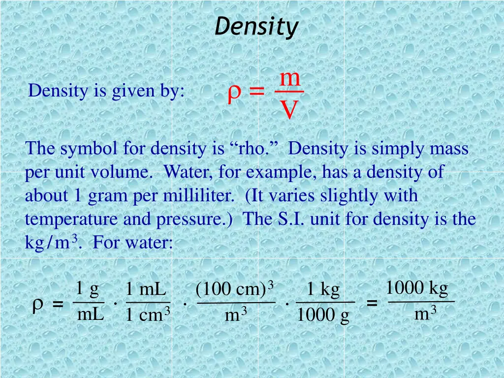 density