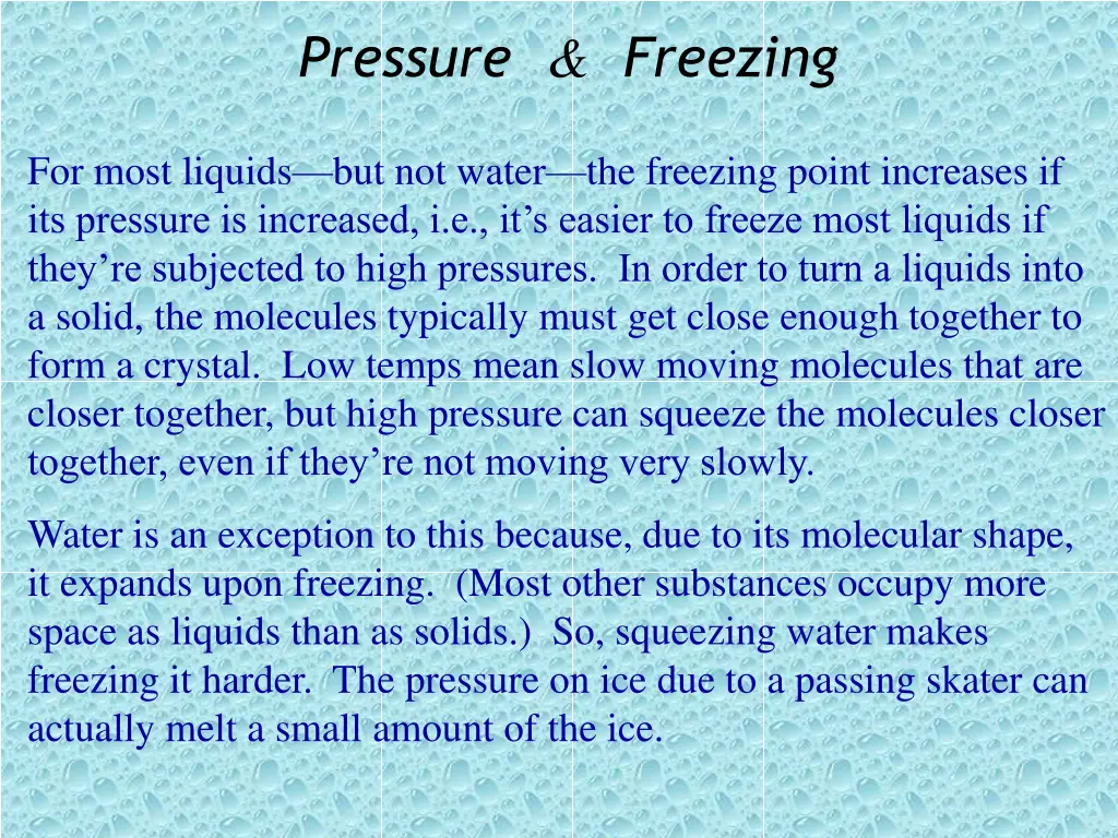 pressure freezing