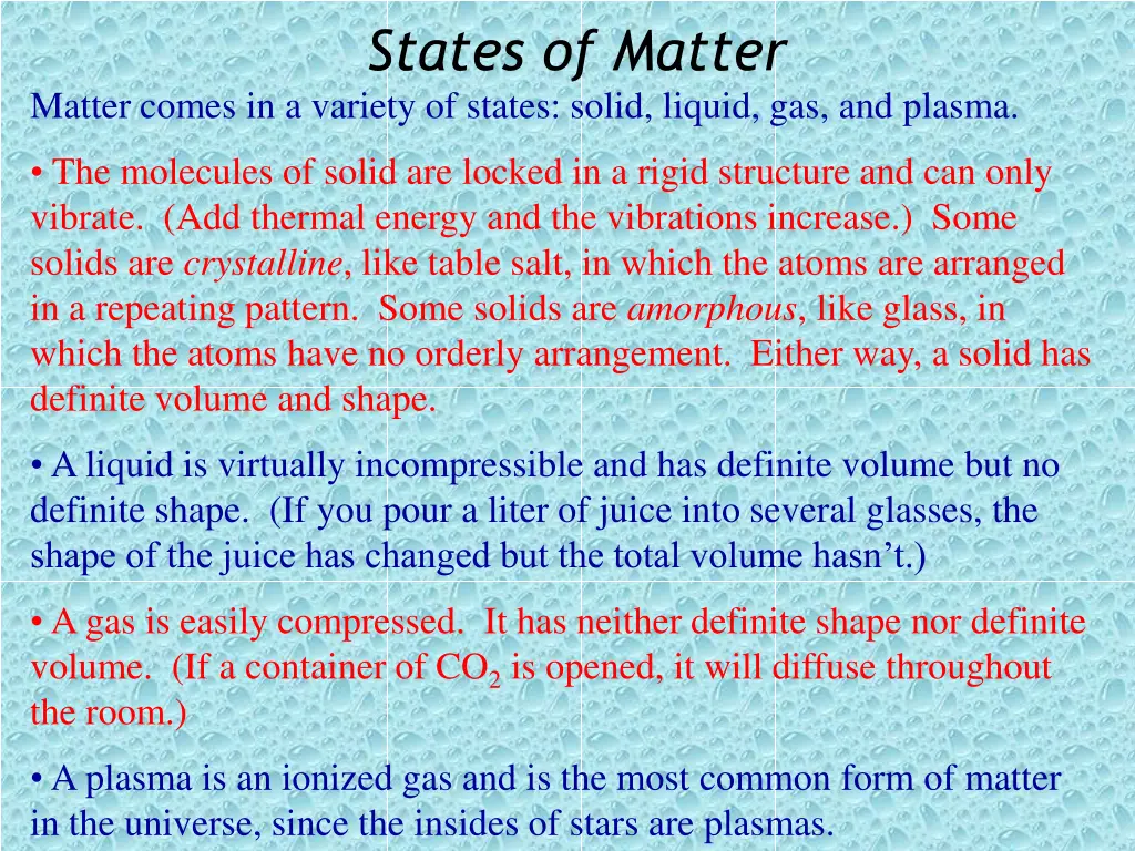 states of matter