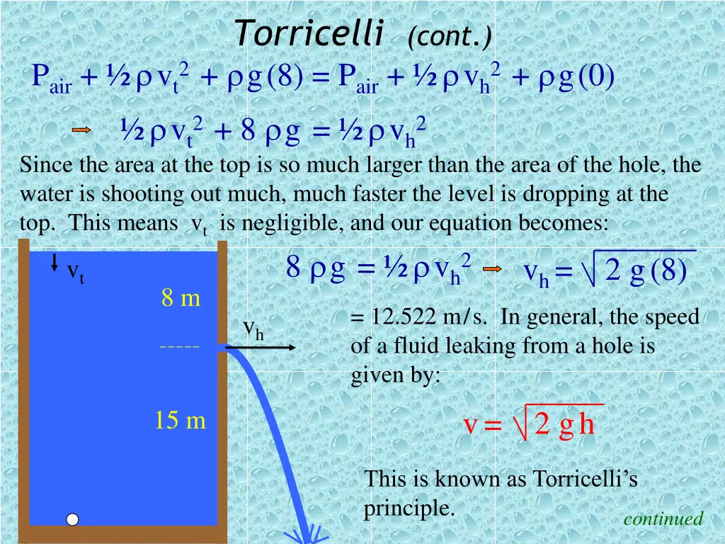 torricelli cont