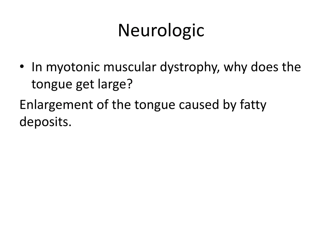 neurologic