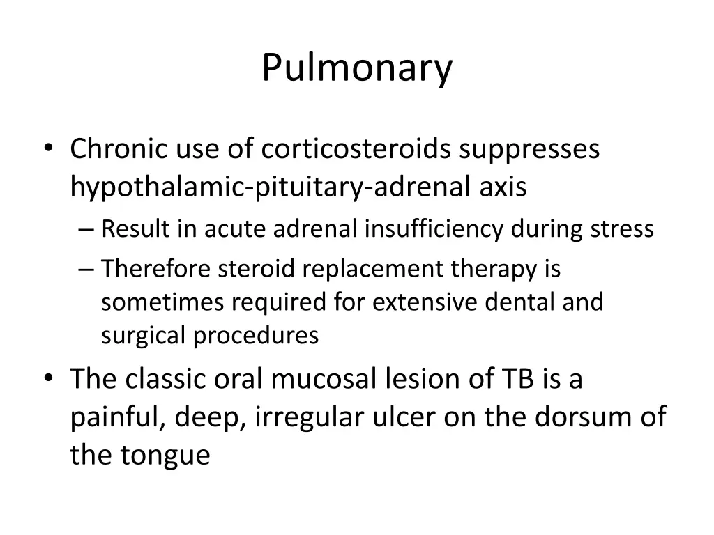 pulmonary