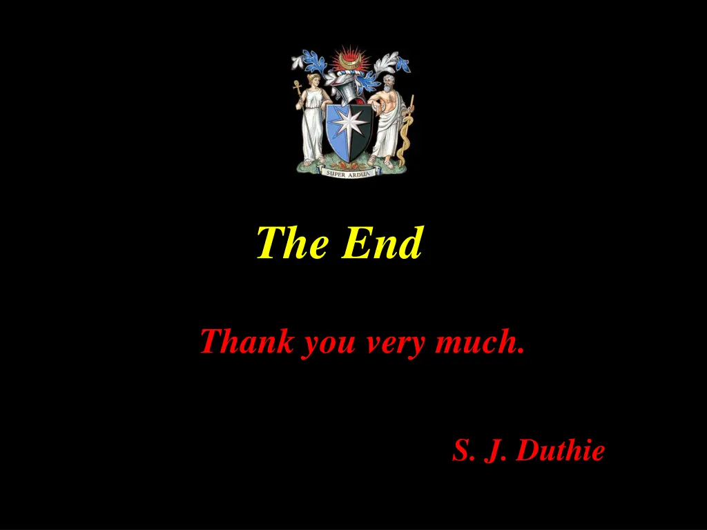 the end