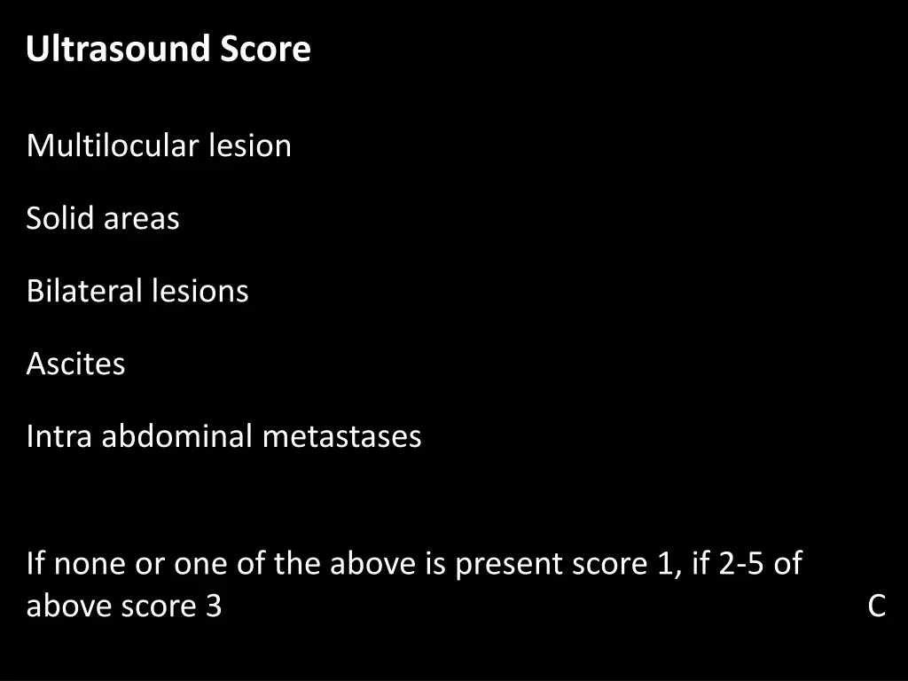 ultrasound score