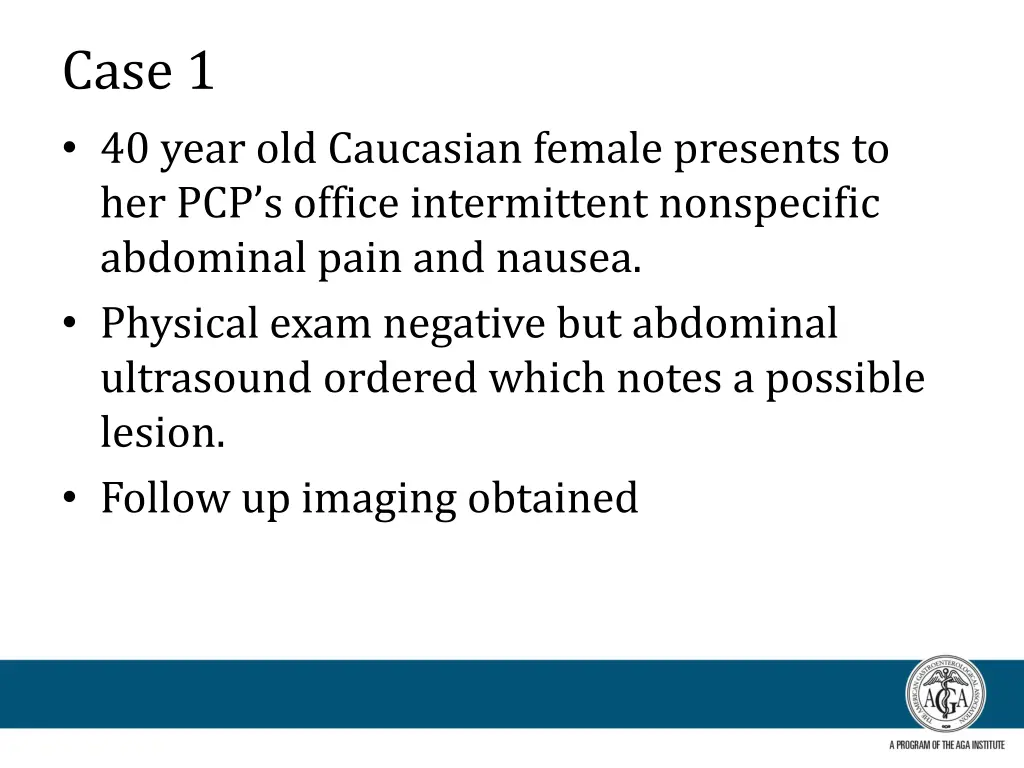 case 1 40 year old caucasian female presents