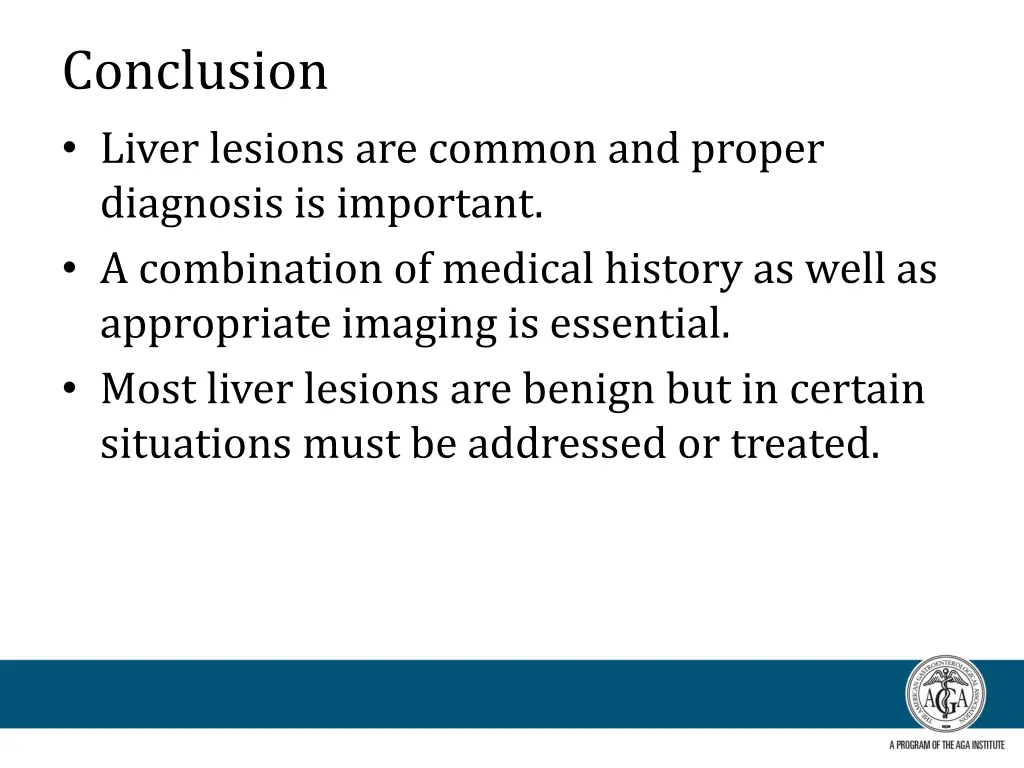 conclusion liver lesions are common and proper