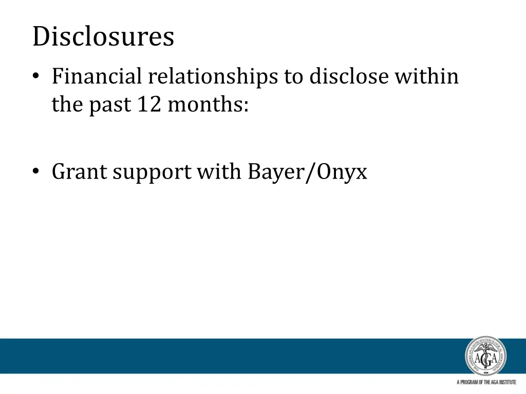 disclosures financial relationships to disclose