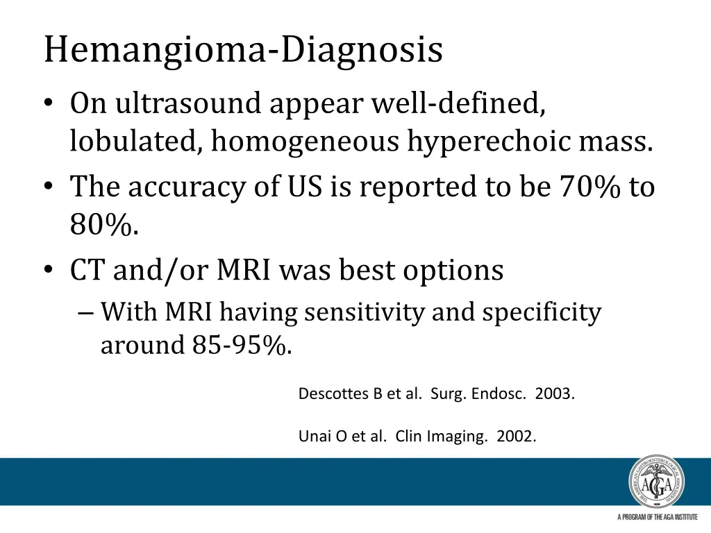 hemangioma diagnosis on ultrasound appear well