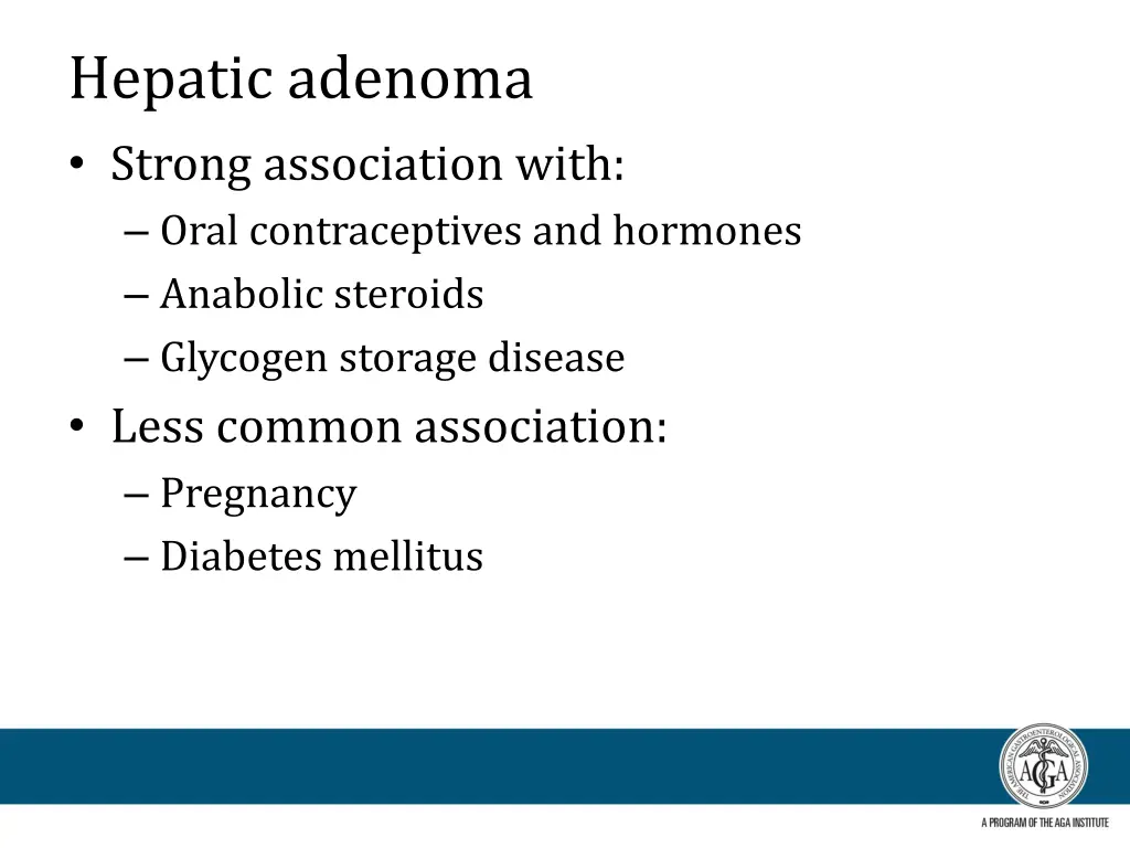 hepatic adenoma strong association with oral