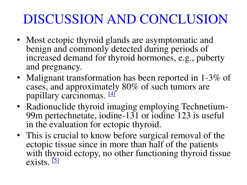 discussion and conclusion