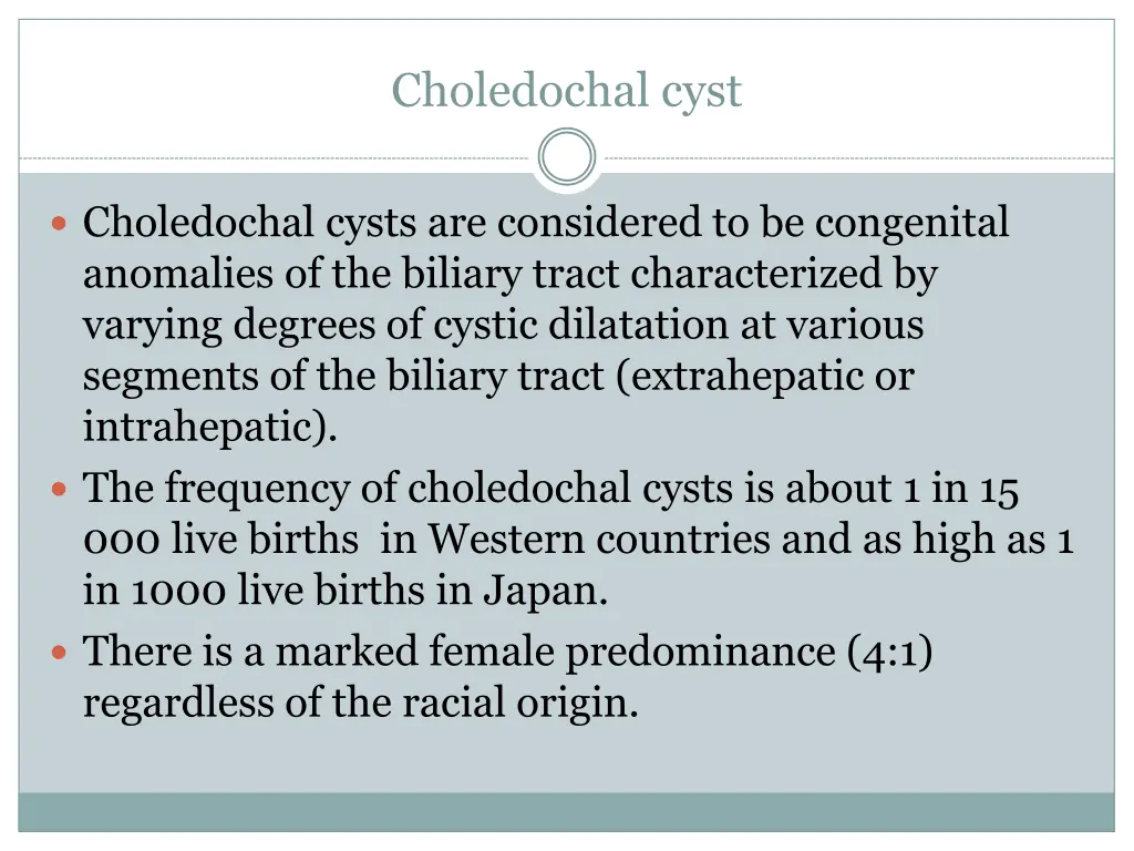 choledochal cyst