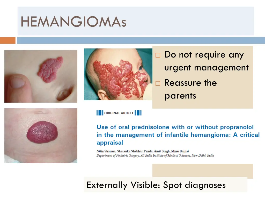 hemangiomas