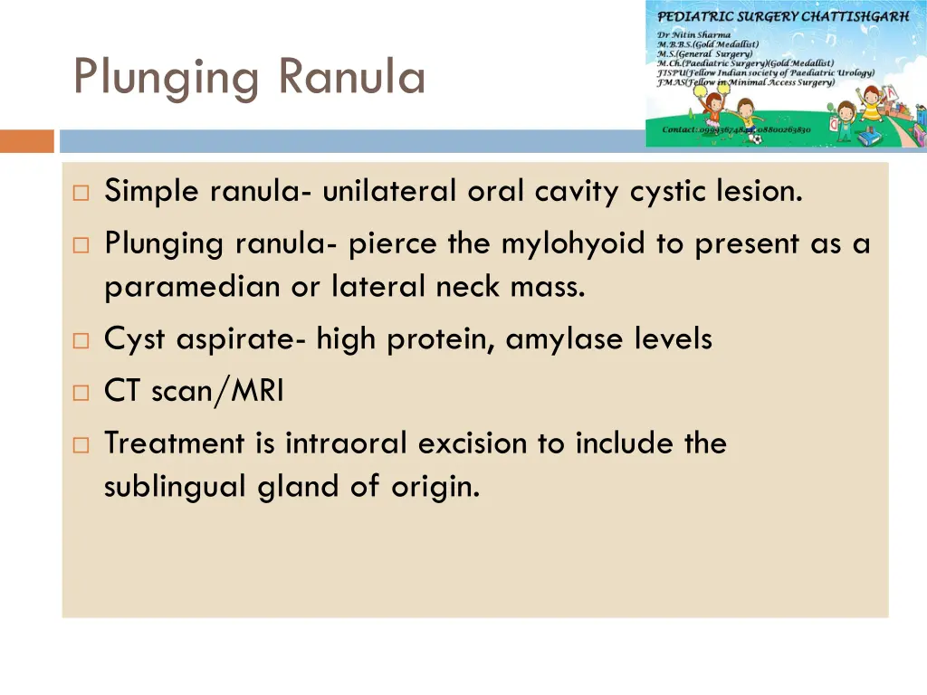 plunging ranula