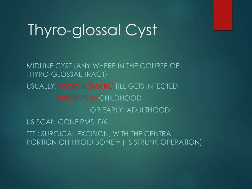 thyro glossal cyst 1