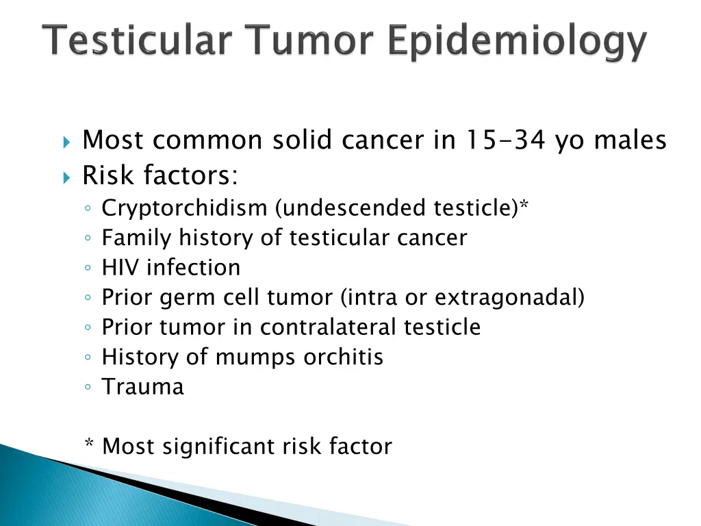 most common solid cancer in 15 34 yo males risk