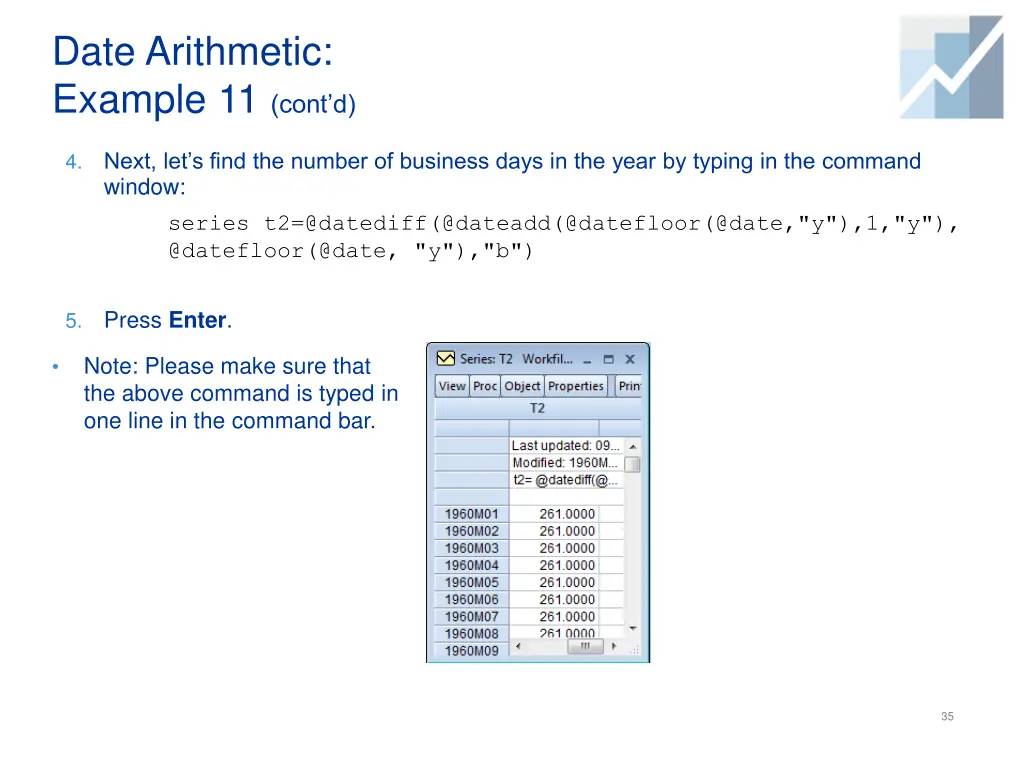 date arithmetic example 11 cont d