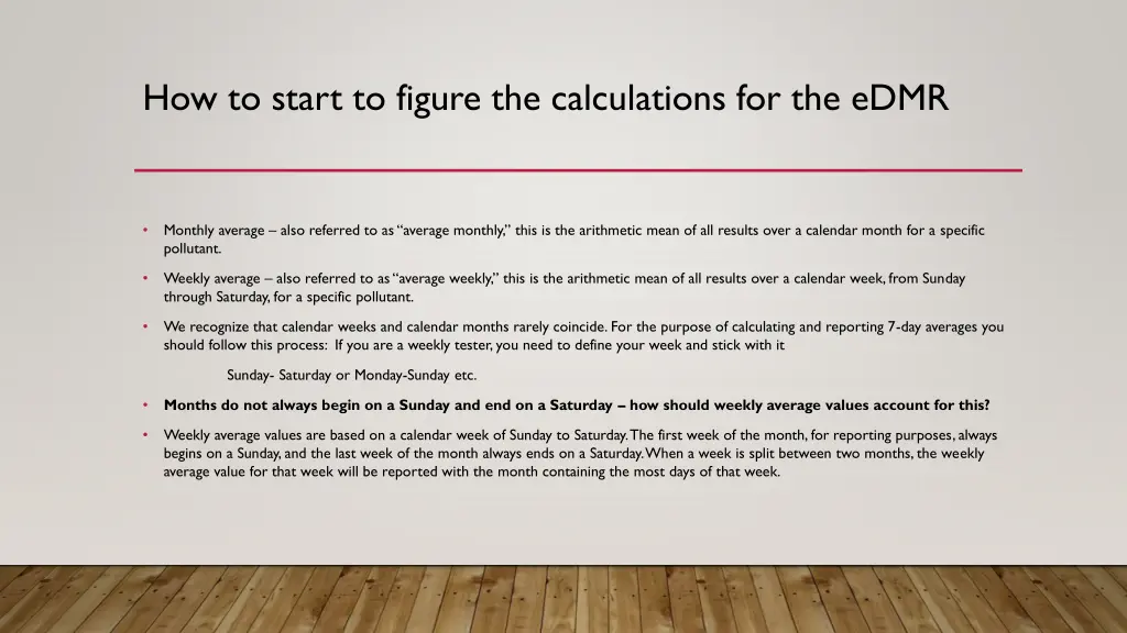 how to start to figure the calculations