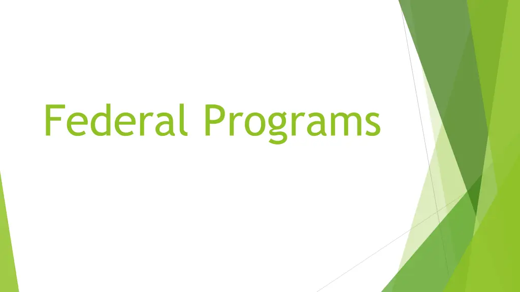 federal programs