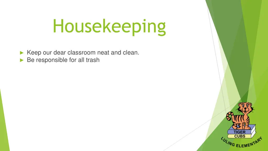 housekeeping