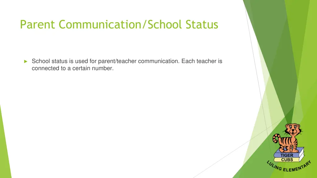 parent communication school status