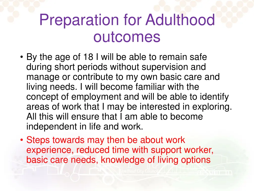 preparation for adulthood outcomes 4