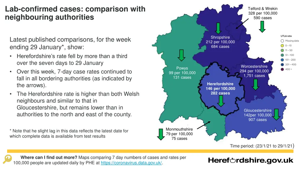 lab confirmed cases comparison with neighbouring