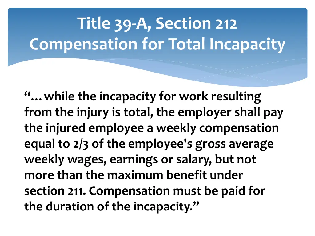 title 39 a section 212 compensation for total