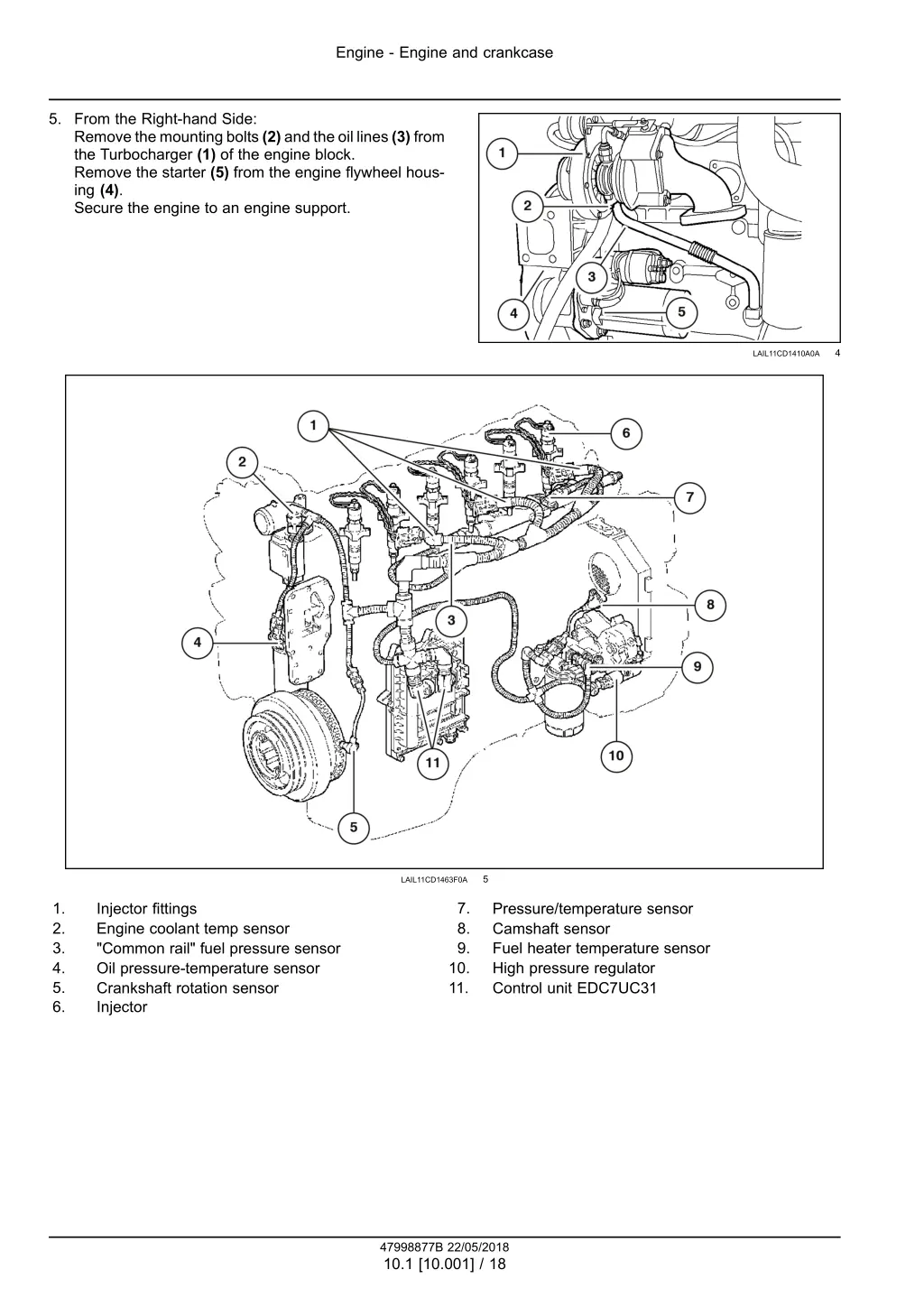 engine engine and crankcase 6