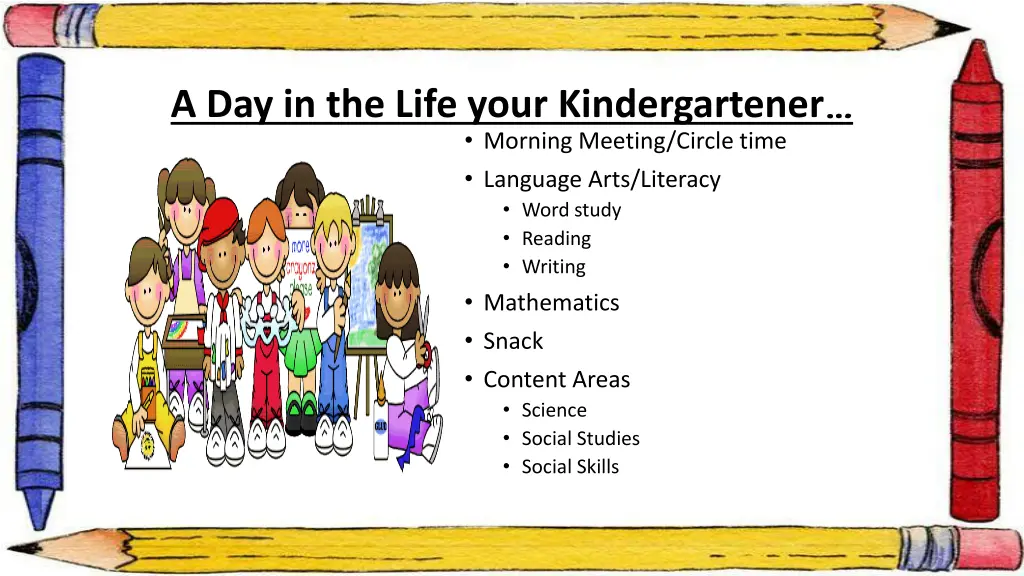 a day in the life your kindergartener morning