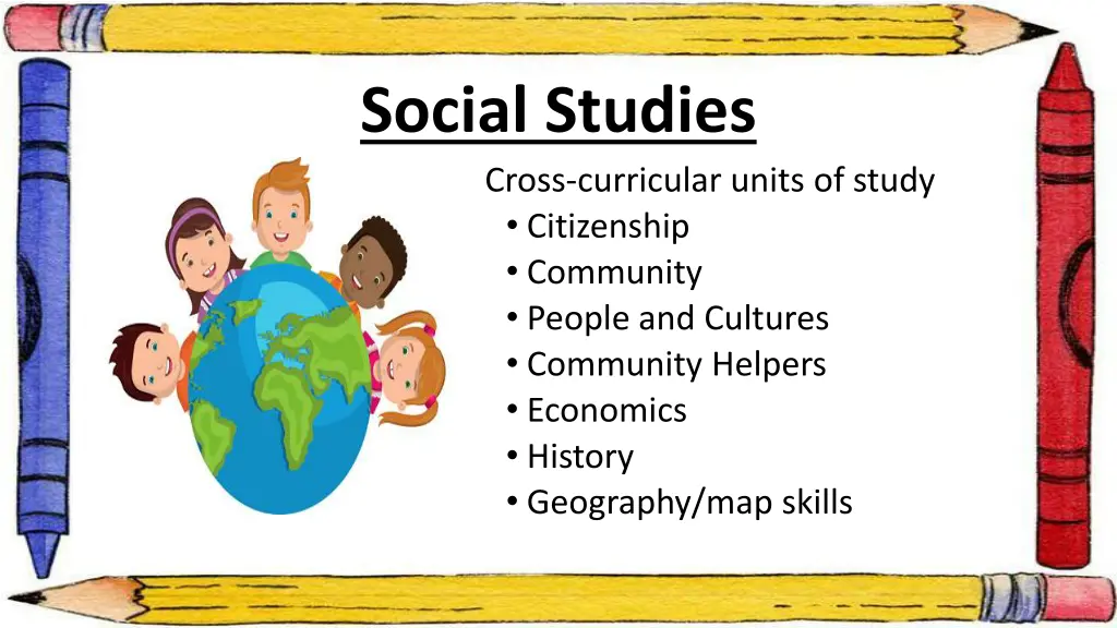 social studies cross curricular units of study