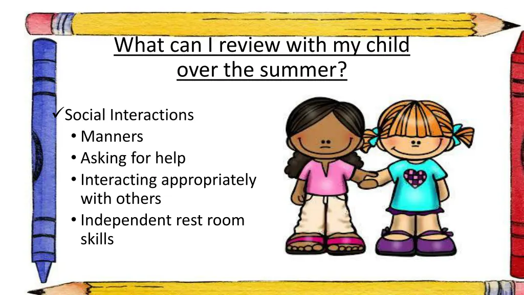 what can i review with my child over the summer 3