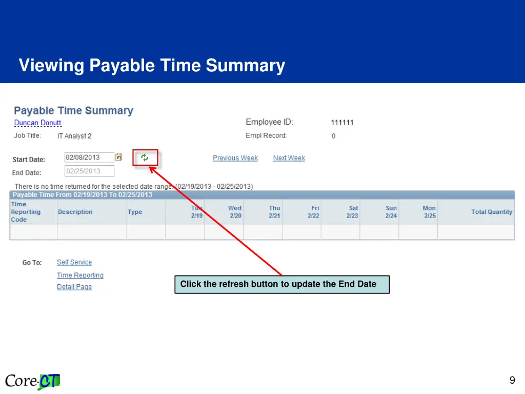 viewing payable time summary 2