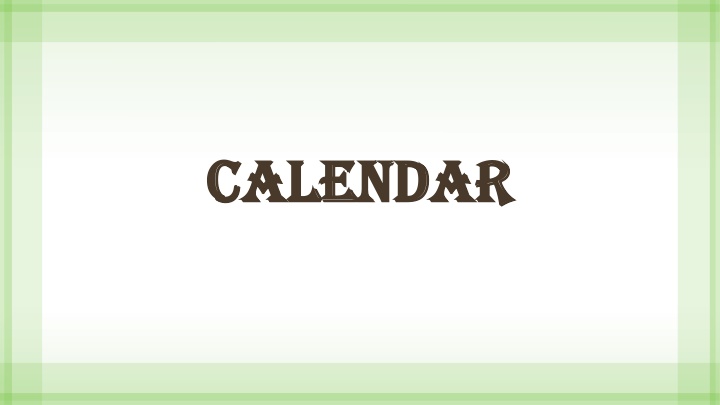 calendar calendar