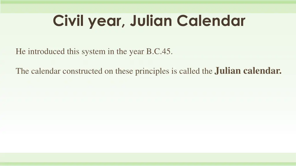 civil year julian calendar 2