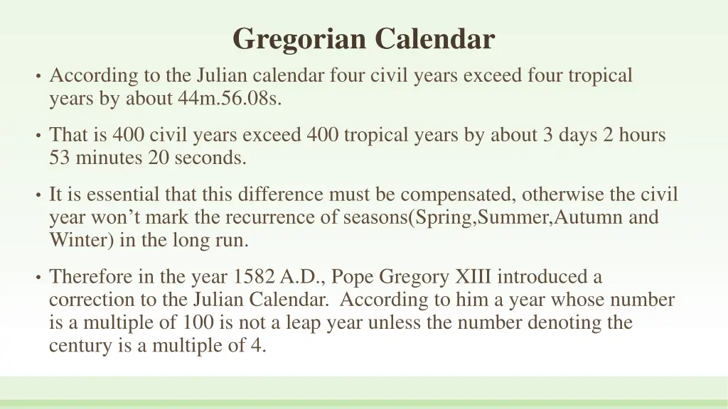 gregorian calendar 4